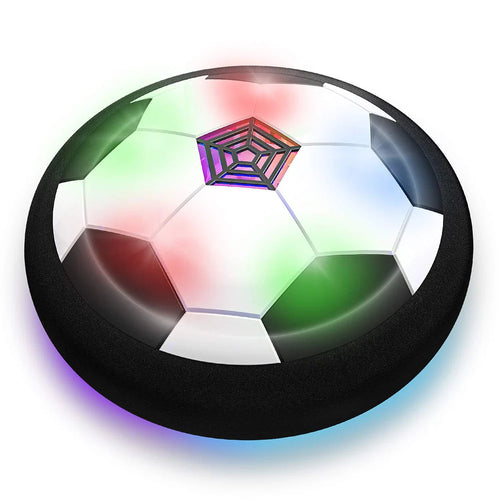 Hoverball 2er-Set – Luftkissen Fußball mit LED-Beleuchtung für drinnen und draußen