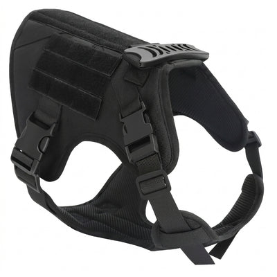 Hundegeschirr gepolstert für große Hunde – Verstellbar mit Molle-System und Anti-Zieh-Funktion 3