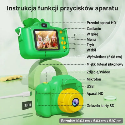 Kinderkamera ab 3 Jahre – Digitale Kinderdigitalkamera mit 30 MP, Dualobjektiv und 1080p HD Video 4