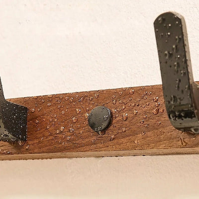 Kleiderständer Wandmontage aus Holz und Metall – Platzsparend für Flur und Schlafzimmer 1