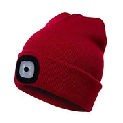 LED-Mütze mit Taschenlampe – Beanie Mütze für Damen und Herren, wasserdicht, 120 Lumen, 3 Helligkeitsstufen
