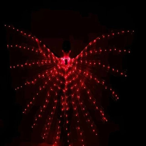 LED-Schmetterlingsflügel mit Teleskopstangen – Zwei Lichtmodi für Bühnenaufführungen