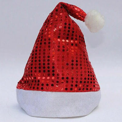 LED-Weihnachtsmannmütze mit Farbwechsel – Plüschmütze für Weihnachten und Partys