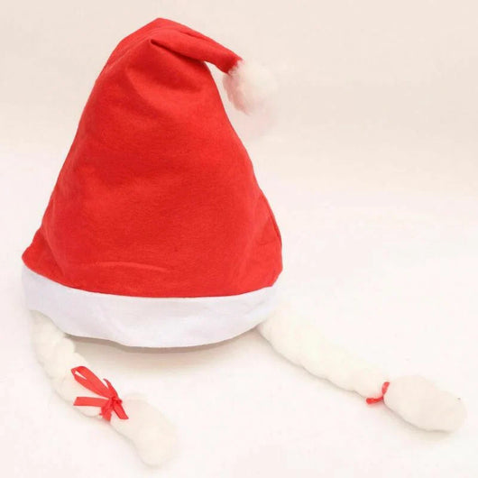 LED-Weihnachtsmannmütze mit Farbwechsel – Plüschmütze für Weihnachten und Partys