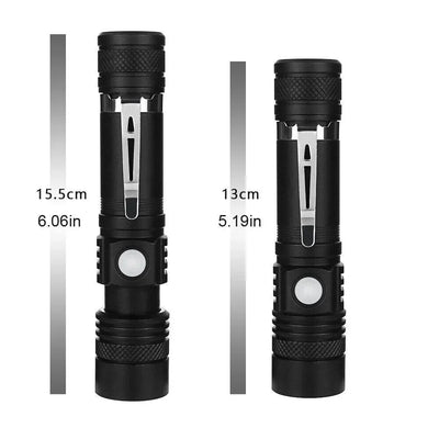 LED Taschenlampe wiederaufladbar 90000 Lumen – Wasserdicht, 4 Leuchtmodi, Zoomfunktion 3