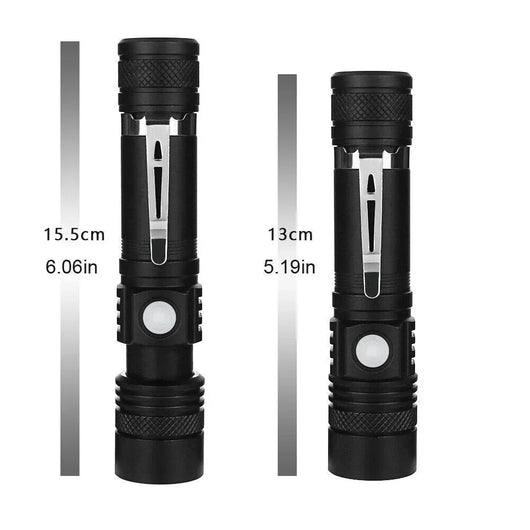 LED Taschenlampe wiederaufladbar 90000 Lumen – Wasserdicht, 4 Leuchtmodi, Zoomfunktion 3