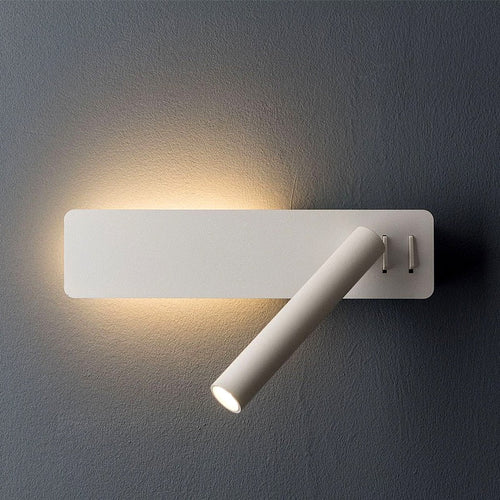 LED Wandleuchte schwenkbar für Schlafzimmer – Metall, einstellbare Helligkeit, 360° drehbar