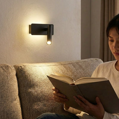 LED Wandleuchte schwenkbar für Schlafzimmer – Metall, einstellbare Helligkeit, 360° drehbar 6