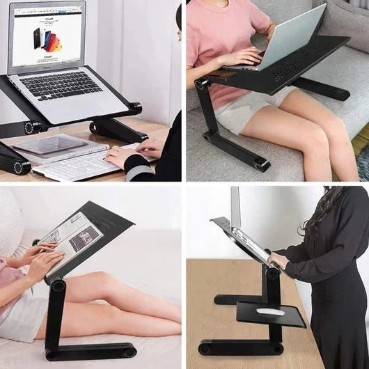 Laptopständer höhenverstellbar mit Mauspad – Faltbar, belüftet, für Sitzen und Stehen 3