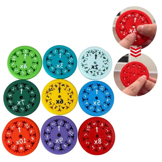 Lernspielzeug Mathe-Fakten-Fidget-Spinner – Interaktives Üben von Addition, Subtraktion, Multiplikation, Division 0