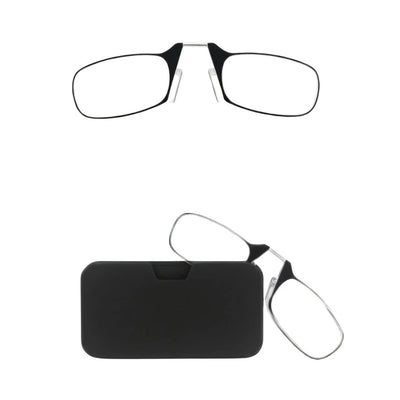 Lesebrille Damen ultradünn mit Nasenclip – rahmenlos und kompakt für bequemes Lesen 0