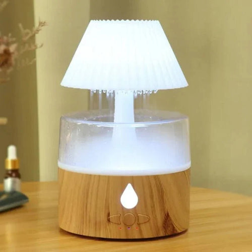 Luftbefeuchter Schlafzimmer mit Kühlnebel und Aromatherapie – USB-betrieben, Nachtlicht