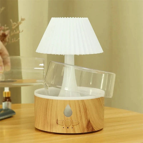 Luftbefeuchter Schlafzimmer mit Kühlnebel und Aromatherapie – USB-betrieben, Nachtlicht
