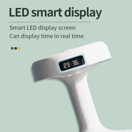 Luftbefeuchter mit integriertem LED-Display zur Anzeige der aktuellen Uhrzeit