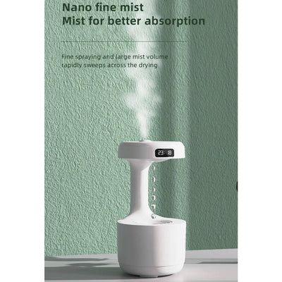 Luftbefeuchter für das Schlafzimmer mit antibakteriellem Filter, 800 ml Kapazität, leise und mit USB-C Ladefunktion.