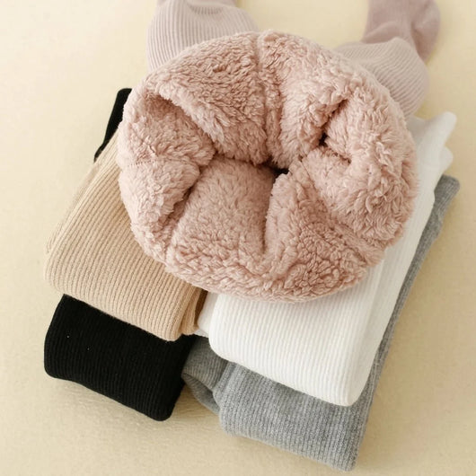 Mädchen Winterleggings mit Fleecefutter – Elastisch und warm für Kinder 6 Monate bis 8 Jahre 4