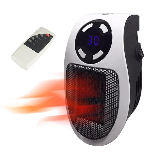 Mini Raumheizer elektrisch mit Fernbedienung – LCD-Display, für kleine Räume, 500 Watt 3