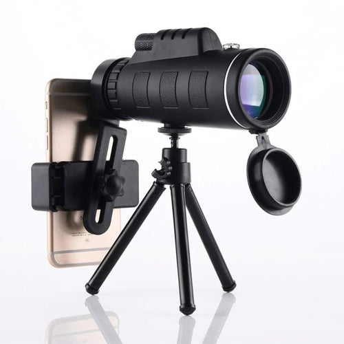 Monokular 10x HD mit Smartphone-Halterung – Wasserdichtes Beobachtungsteleskop für Outdoor-Aktivitäten