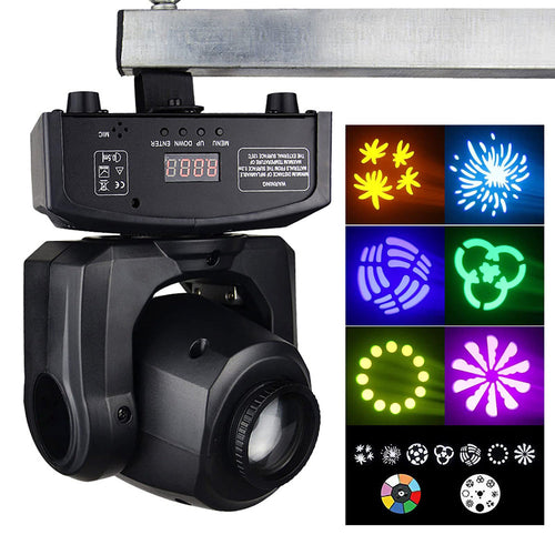 Moving-Head-Licht 10 W für Bühnenlicht – DMX-Steuerung, 540° Schwenk, 205° Neigung