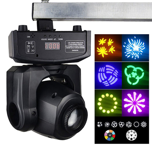Moving-Head-Licht 10 W für Bühnenlicht – DMX-Steuerung, 540° Schwenk, 205° Neigung 2
