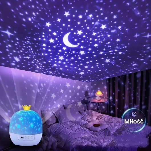 Nachtlicht Kinder mit Projektor – 6 Themen, Fernbedienung, 5 Farben für das Kinderzimmer 7