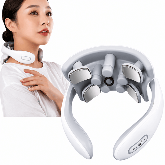 Nackenmassagegerät kabellos mit Wärmefunktion – 4D TENS-Technologie für Muskelentspannung 4