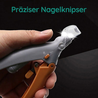 Nagelknipser für Hunde und Katzen mit LED-Licht - Rutschfester Griff für sicheres Kürzen der Krallen