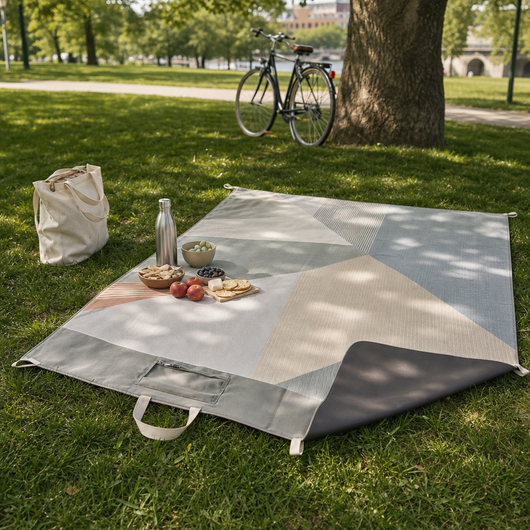 ParkPack Kühlende Picknickdecke – Faltbar, wasserabweisend, mit isolierter Snack-Tasche