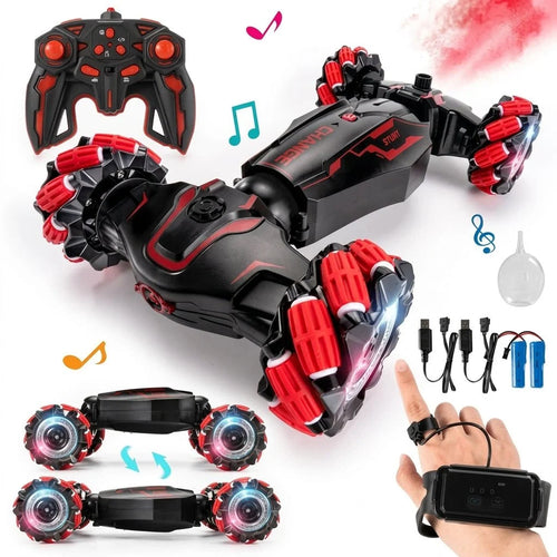 Ferngesteuertes RC-Auto mit Gestensteuerung – 4WD-Geländewagen mit Mecanum-Rädern