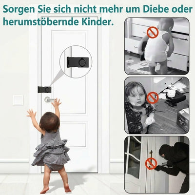 Schlüsselloses Türschloss mit Zahlencode – Kompakt, einfache Selbstmontage für Standardtüren