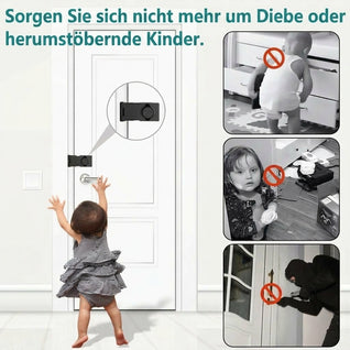Schlüsselloses Türschloss mit Zahlencode – Kompakt, einfache Selbstmontage für Standardtüren