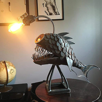 Schreibtischlampe LED mit Meereskreatur-Design – Warmes Licht für Büro und Wohnzimmer 0