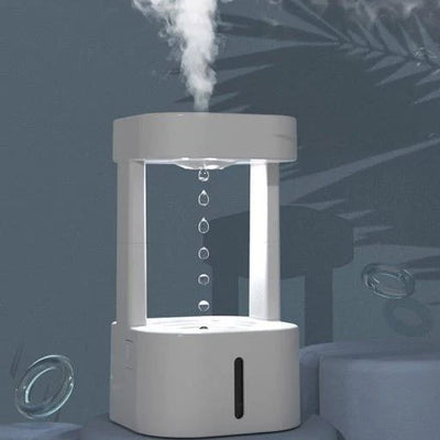 Schreibtischlampe mit Luftbefeuchter und Aromatherapie im Regenwolken-Design für eine verbesserte Luftqualität.