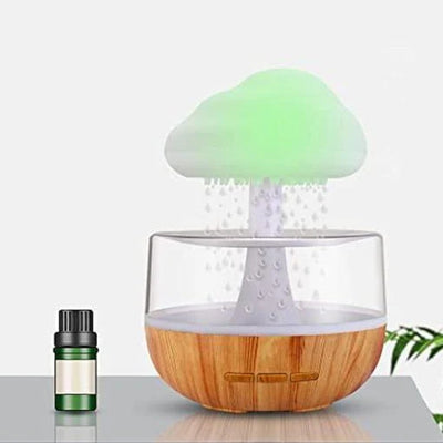 Schreibtischlampe mit Luftbefeuchter und Aromatherapie im Regenwolken-Design