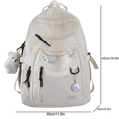 Schulrucksack Mädchen groß mit Laptopfach – Geräumig, spritzwassergeschützt, 9 Taschen 2