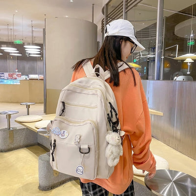 Schulrucksack Mädchen groß mit Laptopfach – Geräumig, spritzwassergeschützt, 9 Taschen 8