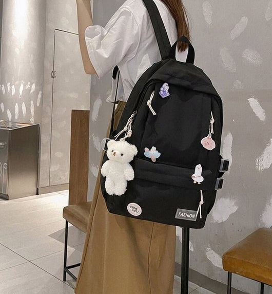 Schulrucksack Mädchen groß mit Laptopfach – Geräumig, spritzwassergeschützt, 9 Taschen 9