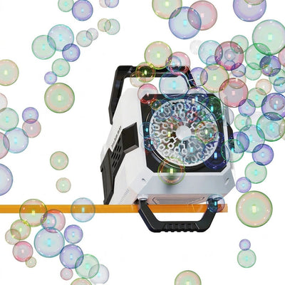 Seifenblasenmaschine Hochzeit mit Fernbedienung – 30.000 Blasen pro Minute, RGB-Lichteffekt, wasserdicht 5