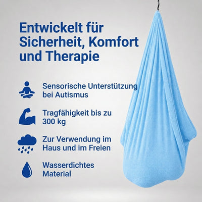 Sensorische Kokonschaukel für Drinnen und Draußen – Hohe Tragfähigkeit bis 200 kg, zwei Größen