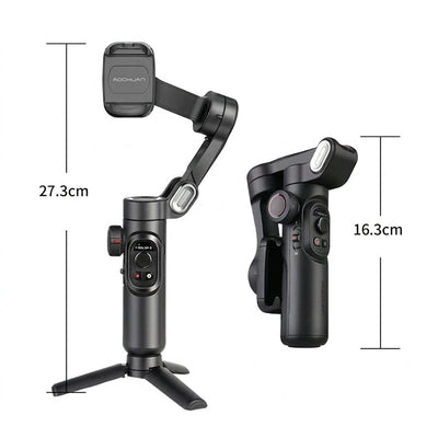 Smartphone Gimbal mit 3-Achsen-Stabilisierung – RGB-Fülllicht, 10 Stunden Akkulaufzeit 1