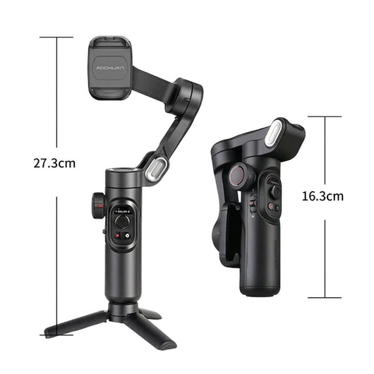 Smartphone Gimbal mit 3-Achsen-Stabilisierung – RGB-Fülllicht, 10 Stunden Akkulaufzeit 1