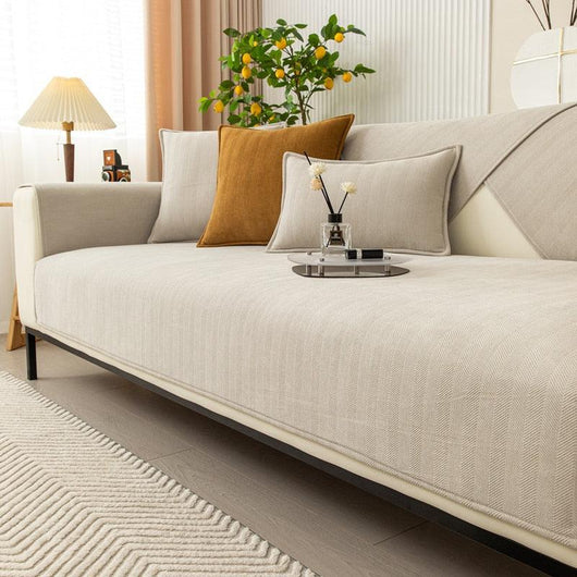 Sofabezug rutschfest – Pflegeleichter Schutz für Wohnzimmer-Sofas, ideal für Haushalte mit Kindern und Tieren 6