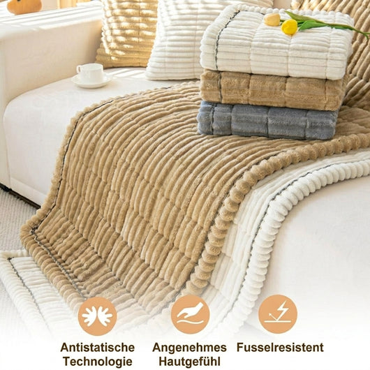 Sofabezug wasserdicht rutschfest – Weicher Couchbezug für Herbst und Winter