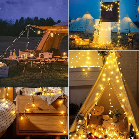 Solar Lichterkette Outdoor 20 Meter – 200 LEDs, IP65 wetterfest für Garten und Terrasse 6