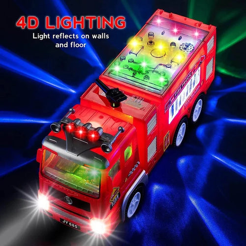 Elektrisches Feuerwehr-Spielzeugauto mit Licht und Sirene – ab 3 Jahren, 27,5 cm