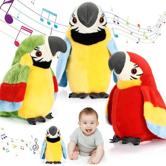 Sprechendes Plüschtier Papagei mit Musik und Zählfunktion – Interaktives Kuscheltier für Kinder 3
