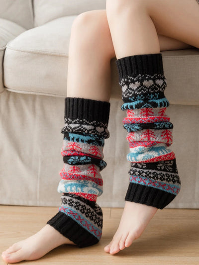 Strick-Beinwärmer für Damen aus Acrylfaser – warm und vielseitig für Herbst und Winter