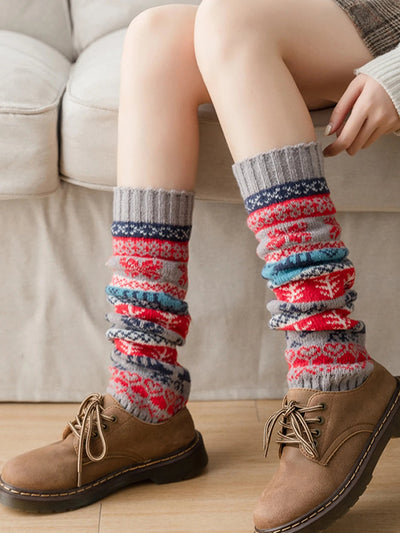 Strick-Beinwärmer für Damen aus Acrylfaser – warm und vielseitig für Herbst und Winter
