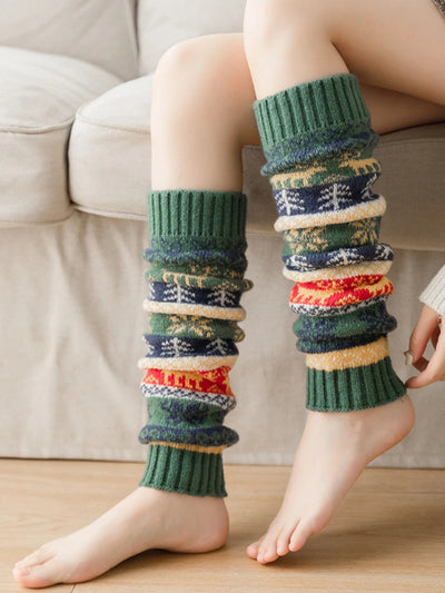 Strick-Beinwärmer für Damen aus Acrylfaser – warm und vielseitig für Herbst und Winter