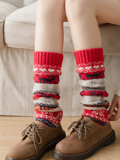 Strick-Beinwärmer für Damen aus Acrylfaser – warm und vielseitig für Herbst und Winter